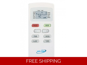 AirCon OEM Remote Control: Blue 1 Series Ductless AC Units